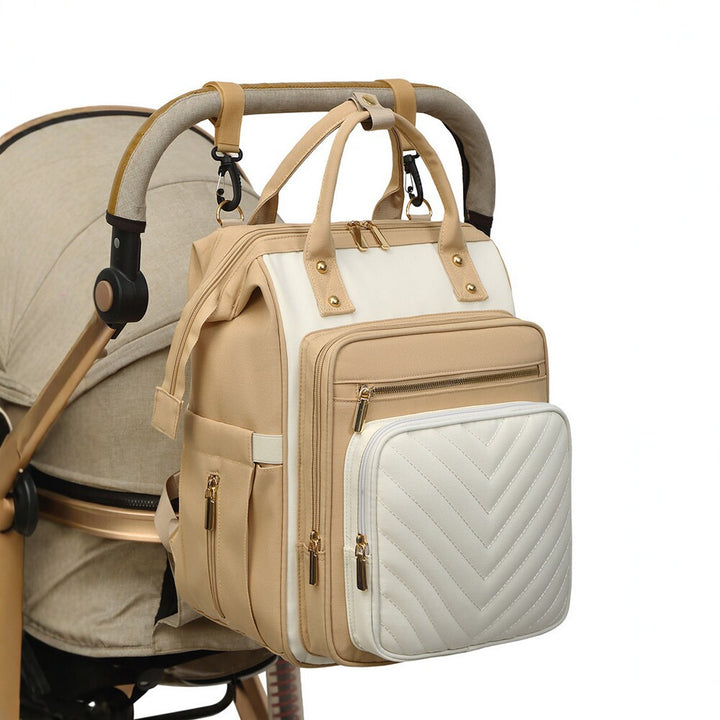 Trendy Quilted Multi-Functional Backpack Bowlift