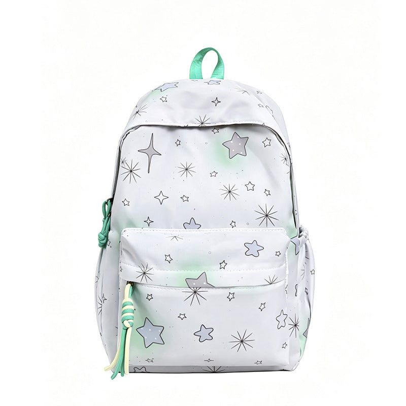 Starry Print Backpack Bowlift