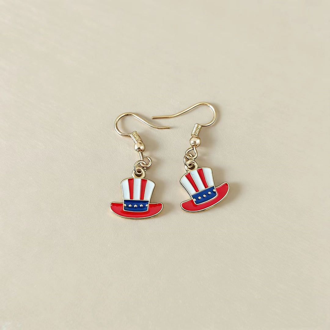 Women's nan grosgrain ribbon bow dangle earrings with fishhook findings and lightweight design Bowlift