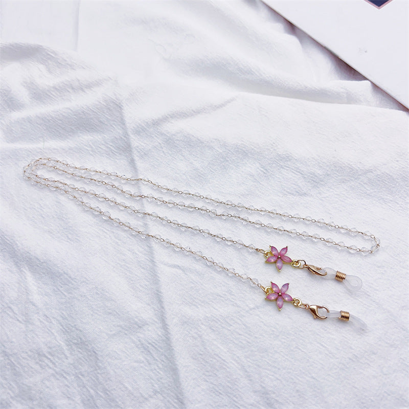 Floral Decorative Eyewear Chain Bowlift