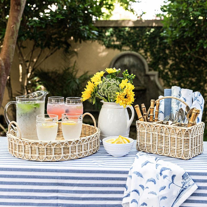 Elegant braided serving basket Bowlift