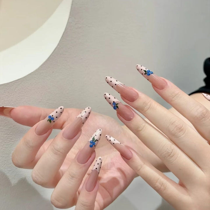 Floral Designer Press-On Nail Tips Bowlift