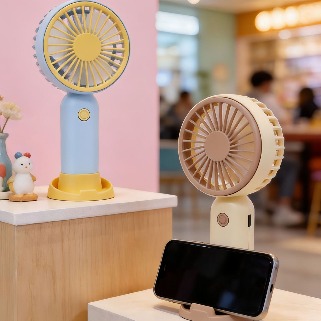 Women Portable USB Hand Fan with Flexibility Bowlift