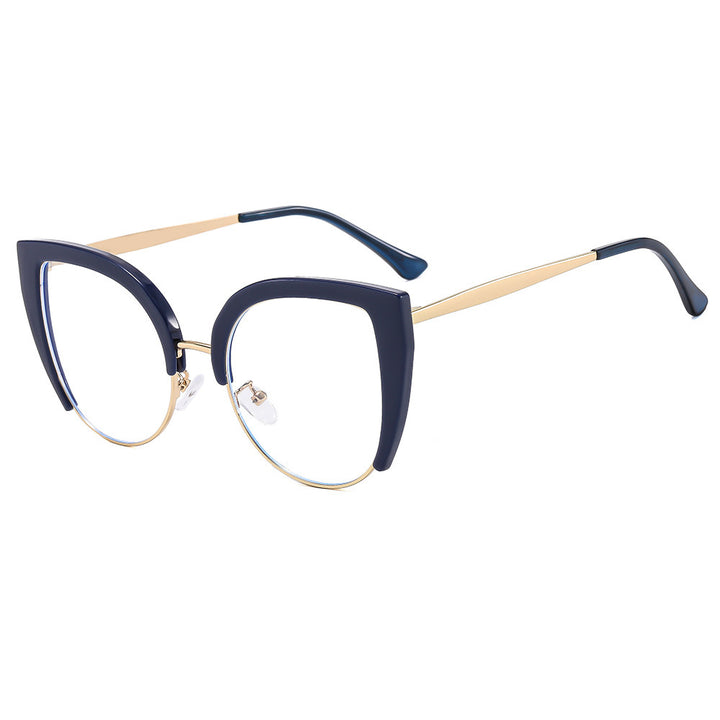Women Fashion Cat-Eye Glasses made of Plastic with Metal Accents Bowlift