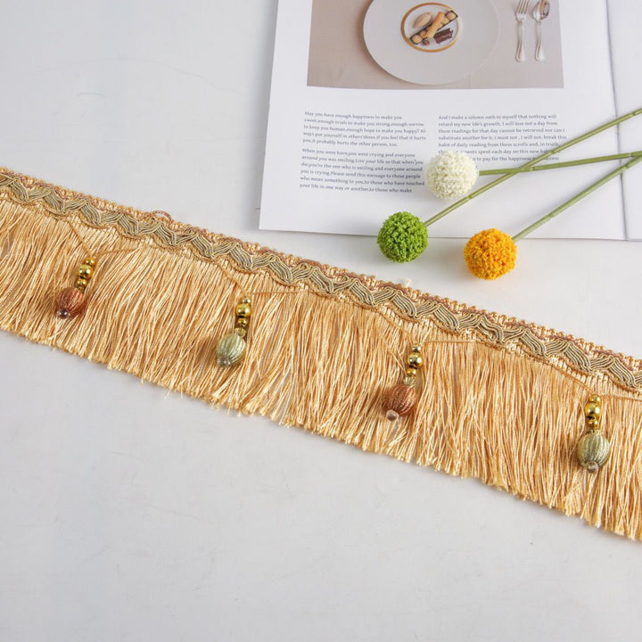 Luxury Fringe Braid with Bead Trim Bowlift