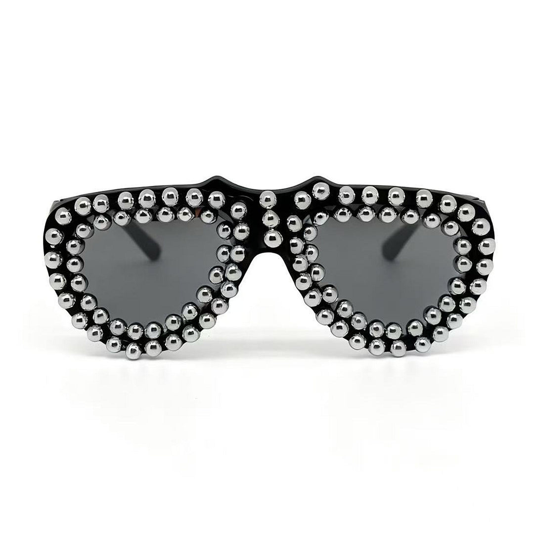 Ladies fashionable heart sunglasses with rhinestone embellished frame Bowlift