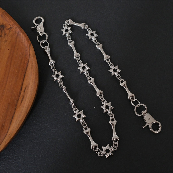 Elegant necklace with cross and bone pendants Bowlift