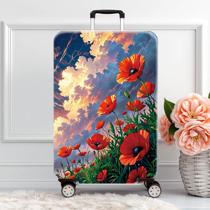 Artistic Floral Hard Shell Suitcase Bowlift