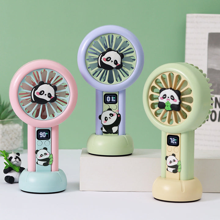 Women portable mini fan with cute panda design Bowlift