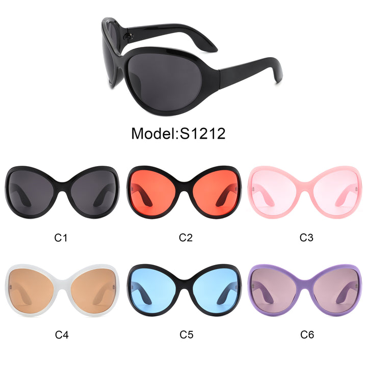 Ladies sunglasses in a stylish butterfly design with UV protection and wide frame Bowlift