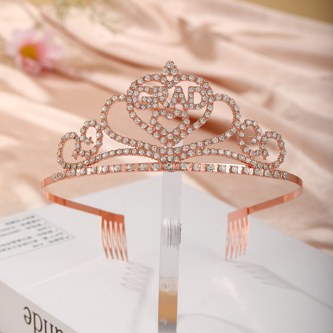 Ladies Decorative Crystal Tiara Bowlift