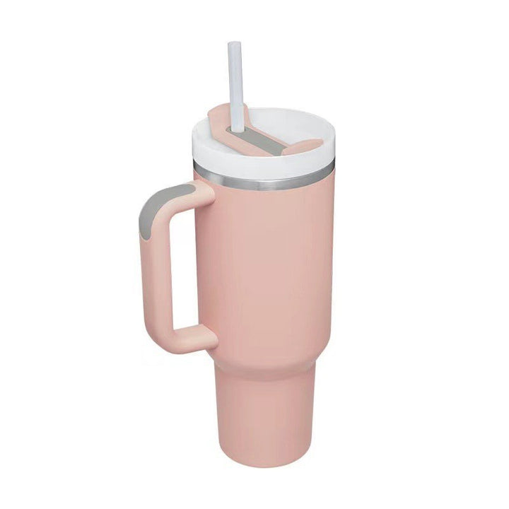 Ladies Insulated Mug with Handle and Practical Straw Bowlift