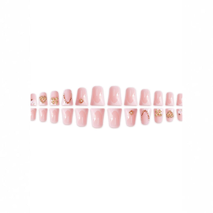Decorative Rhinestone Nail Extensions Bowlift