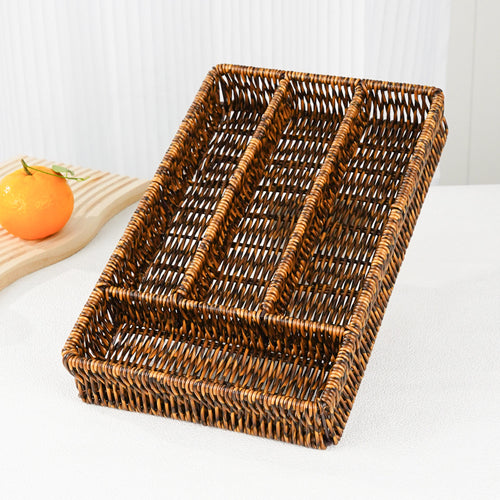 Woven Cutlery Organizer Tray Bowlift