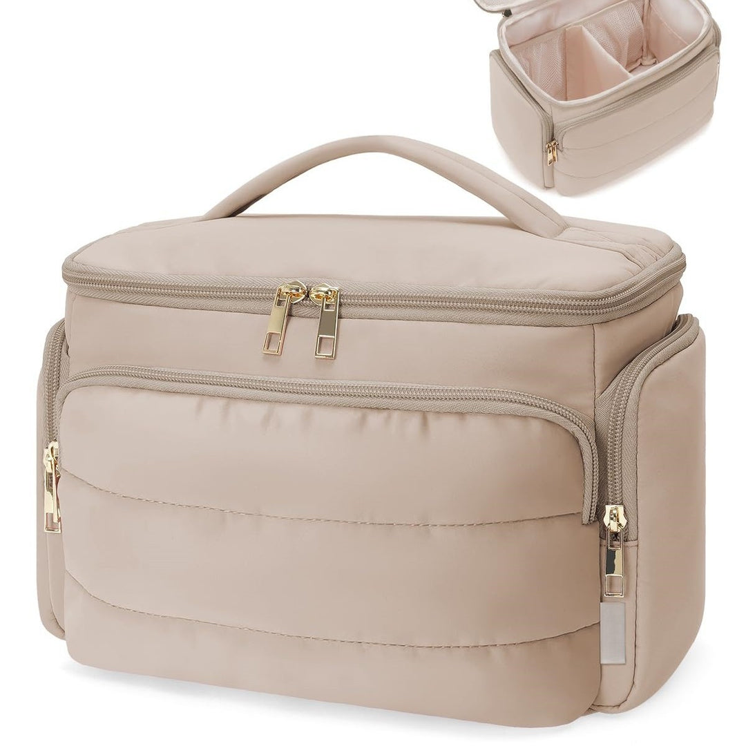 Cosmetic Storage Bag with Removable Compartments Bowlift
