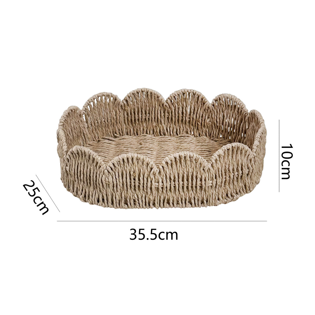 Decorative hand-woven storage basket Bowlift
