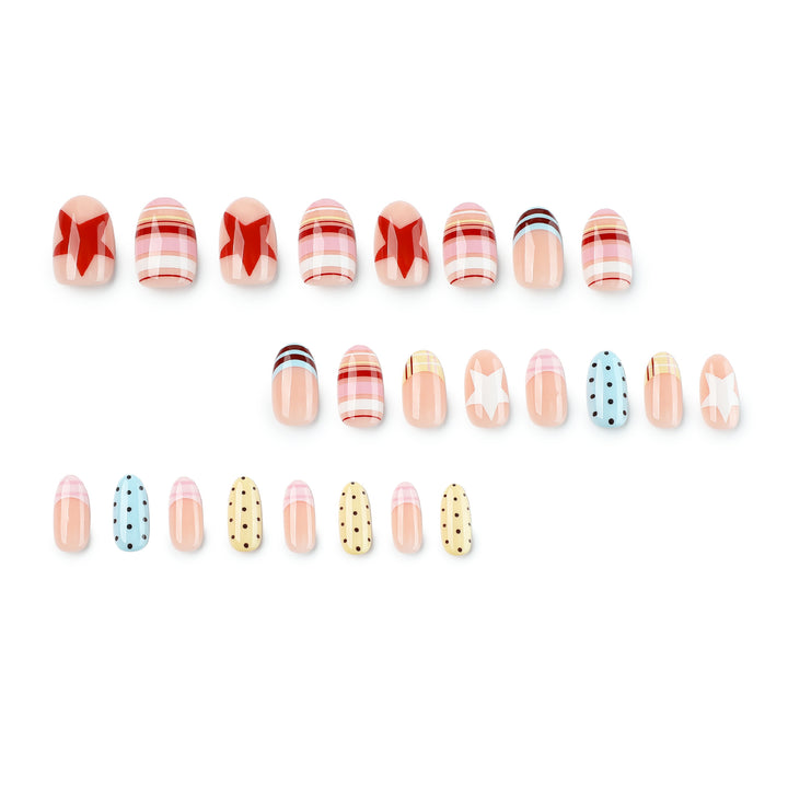 Artful Nail Art with Colorful Design Bowlift