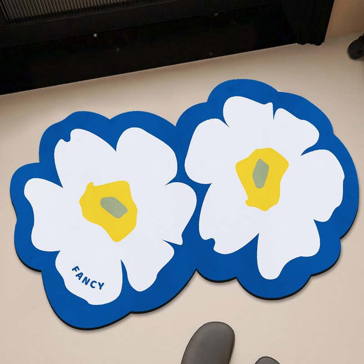 Floral Patterned Bath Mat