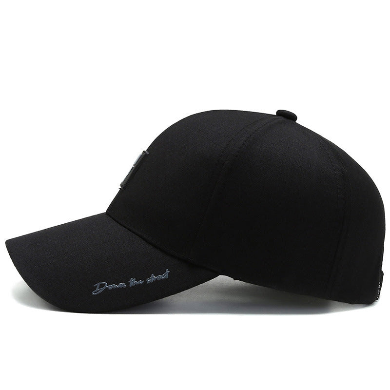 Men's Structured Denim Baseball Cap Bowlift