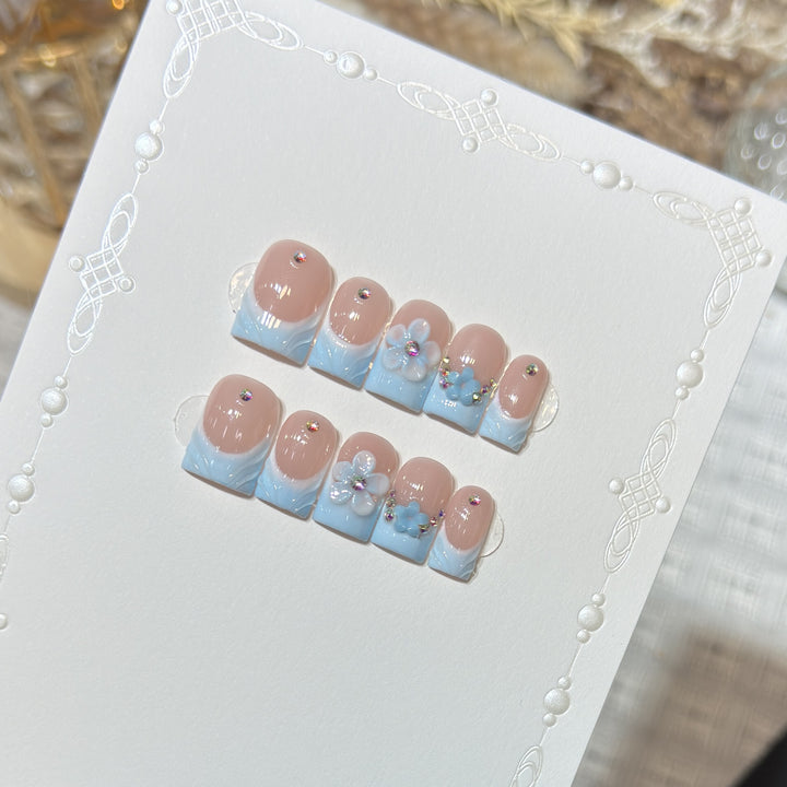 Floral Fantasy Press-On Nail Art Set Bowlift