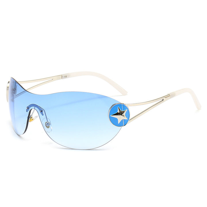 Women's fashionable sunglasses with transparent design and stylish accents Bowlift