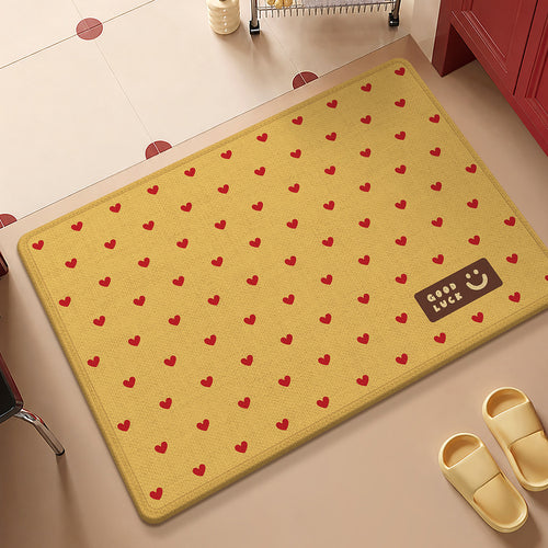 Fun Dot-Patterned Non-Slip Bathroom Mat Bowlift