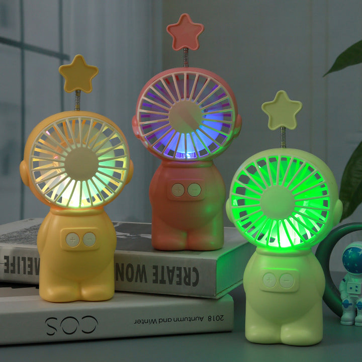 Unisex Creative portable fan in cute figure design Bowlift