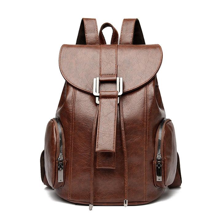 Retro Chic Vegan Leather Backpack Bowlift