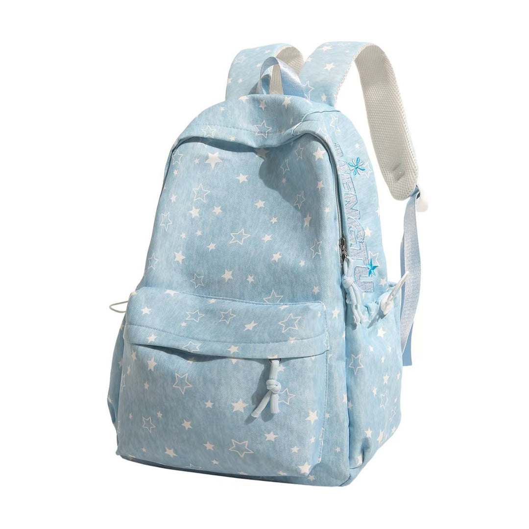 Lightweight Star-Embellished Everyday Backpack Bowlift