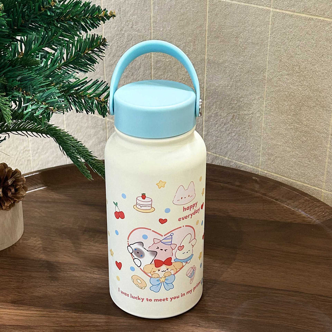 Ladies insulated drinking bottle with cheerful animal motif Bowlift