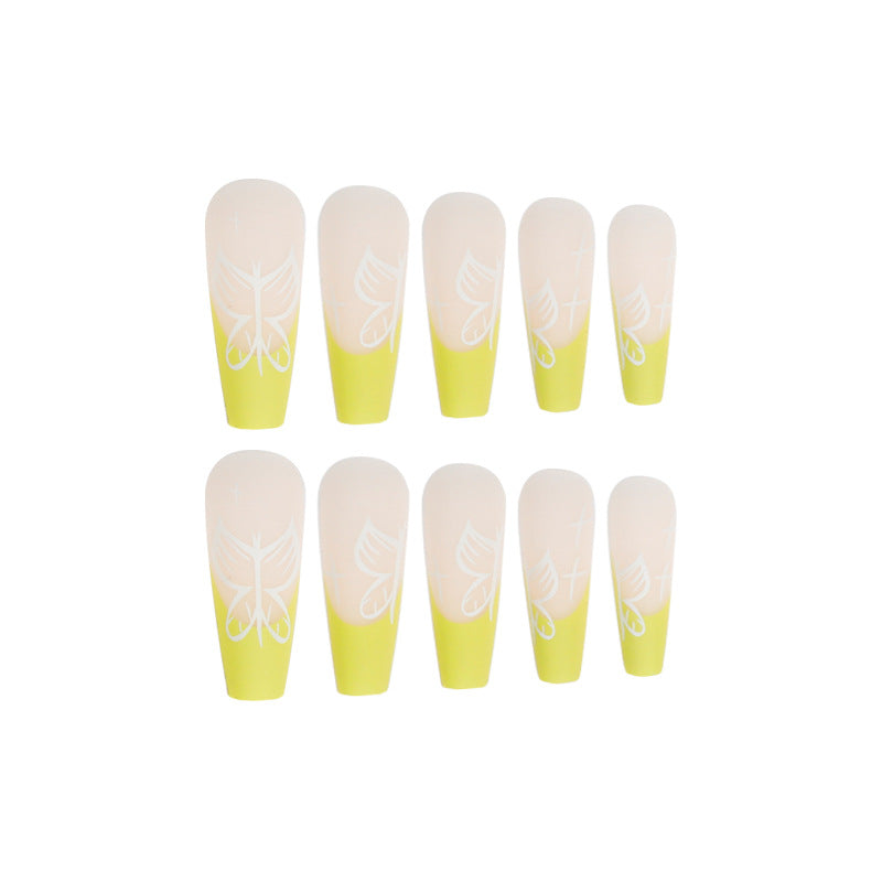 Artificial nail art in floral design Bowlift