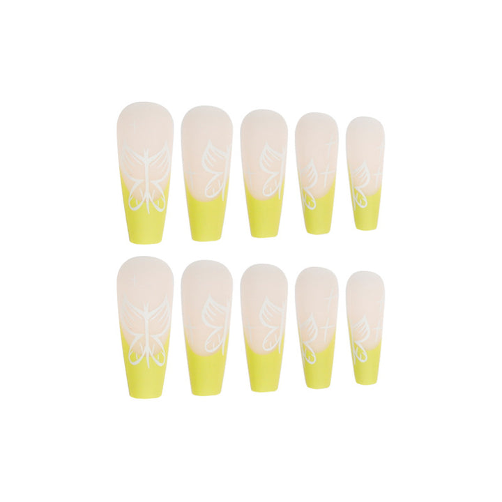 Artificial nail art in floral design Bowlift