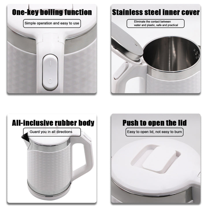 High-Powered Electric Kettle with Rapid Boil Function and 360° Swivel Base Bowlift