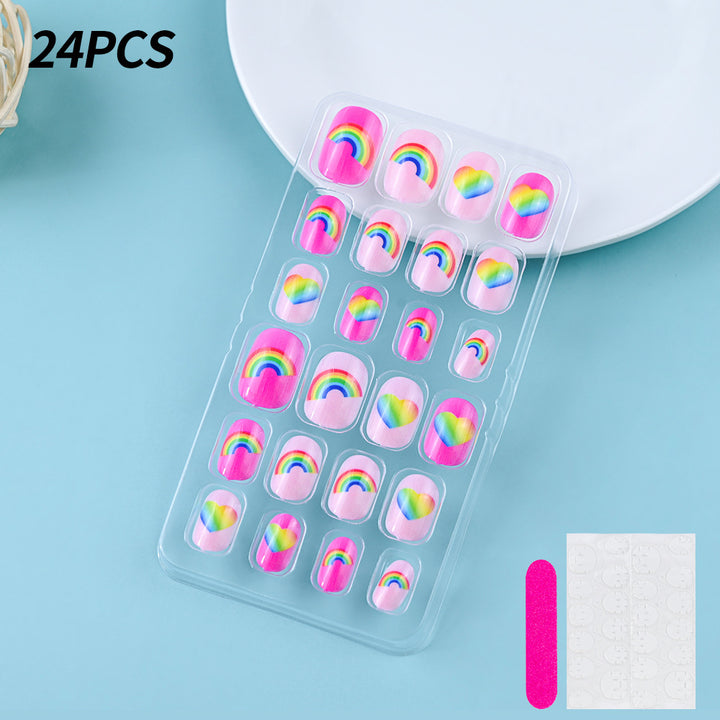 Themed Summer Beach Nail Art Press-On Nails Bowlift
