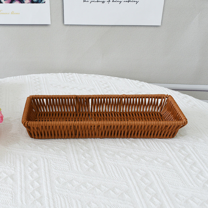 Rectangular Handwoven Storage Tray Bowlift