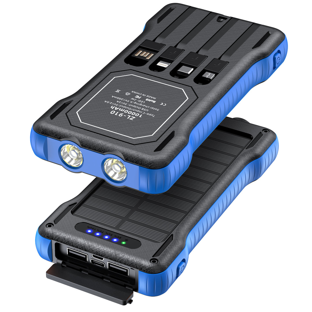 Solar Powerbank with Integrated LED Light Bowlift