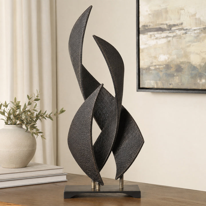 Artistic Abstract Leaf Sculpture