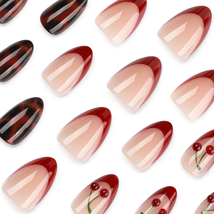 Creative Nail Art in Cherries Design Bowlift