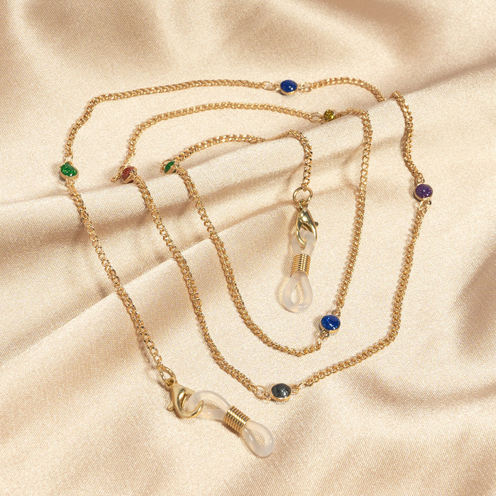 Decorative Eyewear Chain with Colorful Beads Bowlift