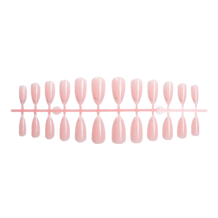 Artificial nail set with natural look and flexible fit Bowlift