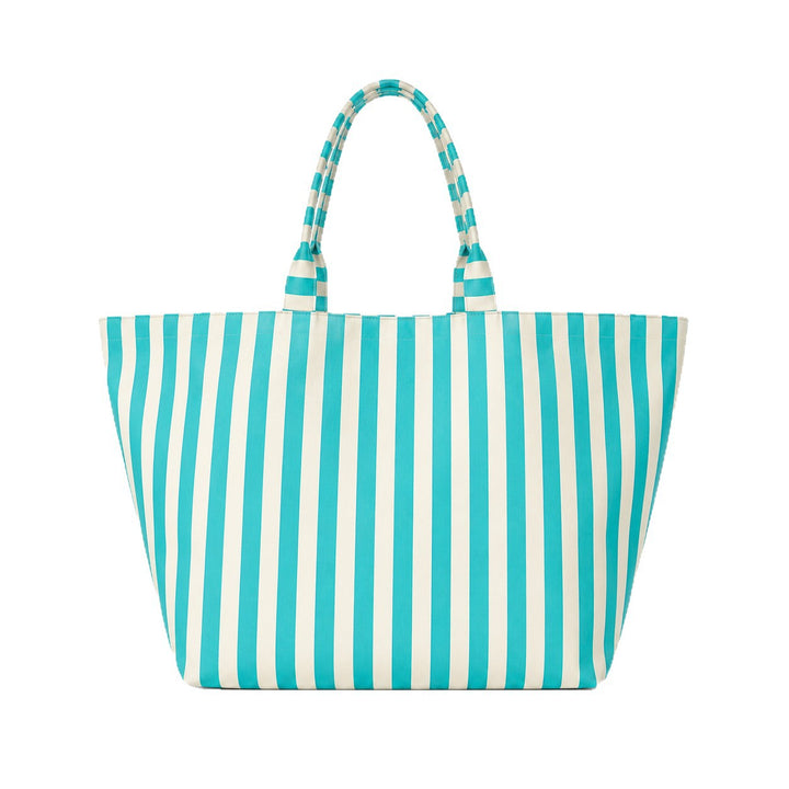 Beach bag with width, water-repellent stripes Bowlift