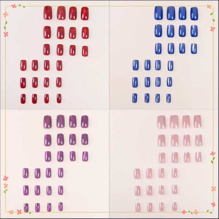 Artificial nail set with various designs Bowlift