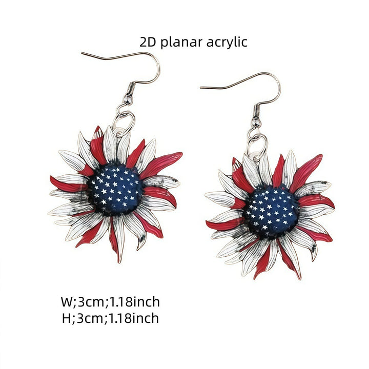 Women's flat acrylic earrings eagle silhouette with fishhook clasp and lightweight comfort Bowlift