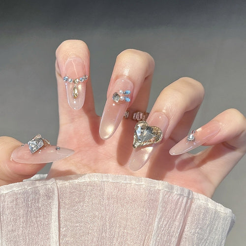 Elegant Decorative Press-On Nail Art Bowlift