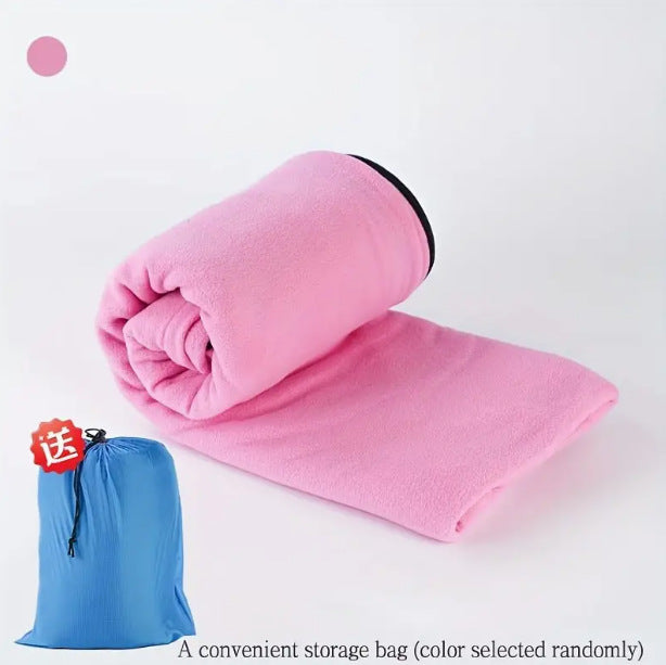 Women Ultra-Soft Travel Blanket with Carry Bag Bowlift
