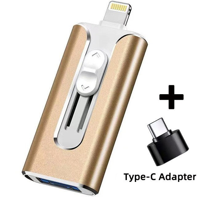 Versatile Dual-Connector USB Flash Drive Bowlift