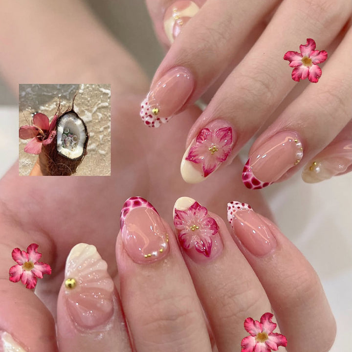 Floral Design Premium Press-On Nail Tips Bowlift