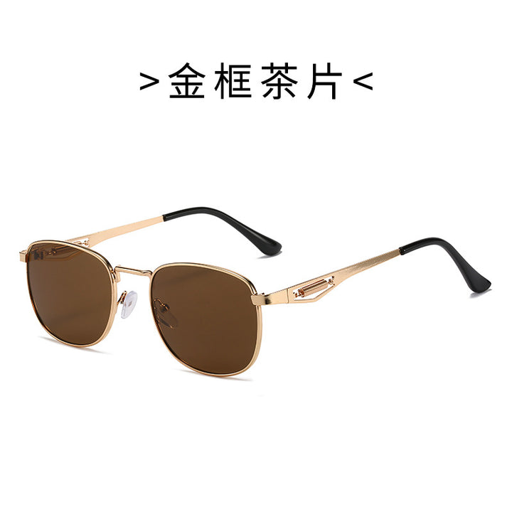 Ladies Fashion Pilot Sunglasses with High-Quality Metal Frame Bowlift