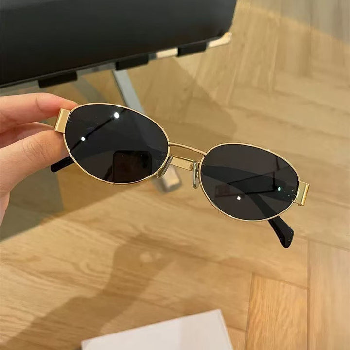 Elegant Modish Oval Frame Sunglasses Bowlift