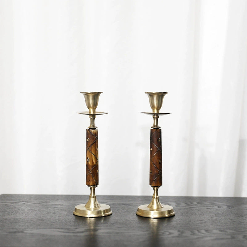 Decorative Brass Candle Holders